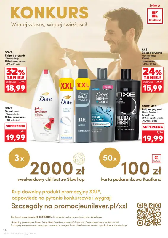 Kaufland - gazetka promocyjna Oferta Kaufland - Drogeria od czwartku 09.04 do środy 22.04 - strona 14