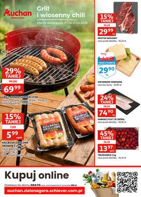 Auchan - gazetka promocyjna Gazetka Zielona Góra | Grill i wiosenny chill od wtorku 07.04 do wtorku 21.04