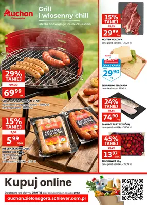 Auchan - gazetka promocyjna Gazetka Zielona Góra | Grill i wiosenny chill od wtorku 07.04 do wtorku 21.04