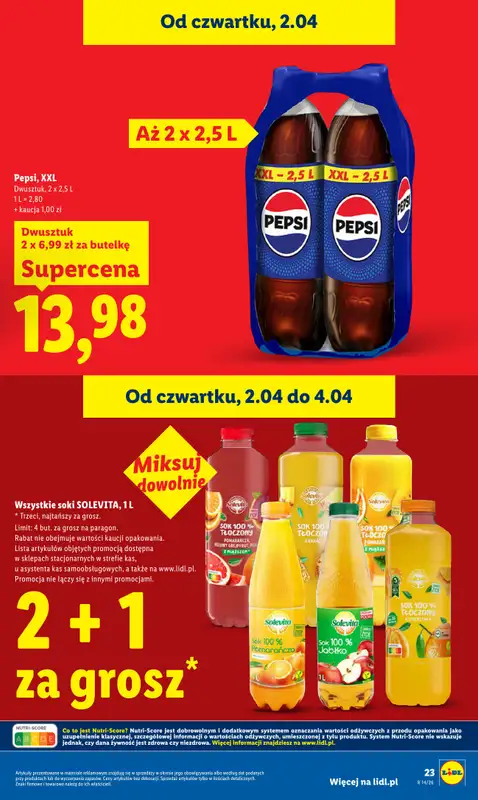 Lidl - gazetka promocyjna Oferta od czwartku od czwartku 02.04 do soboty 04.04 - strona 23
