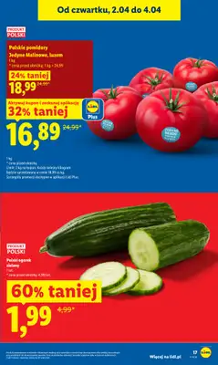 Lidl - gazetka promocyjna Oferta od czwartku od czwartku 02.04 do soboty 04.04 - strona 17