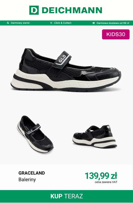 Deichmann - gazetka promocyjna -30% na nieprzecenione buty dziecięce od 119 zł w Deichmann PLUS od piątku 03.04 do niedzieli 12.04 - strona 4