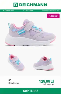 Deichmann - gazetka promocyjna -30% na nieprzecenione buty dziecięce od 119 zł w Deichmann PLUS od piątku 03.04 do niedzieli 12.04 - strona 5