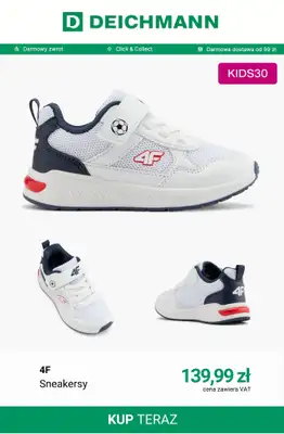 Deichmann - gazetka promocyjna -30% na nieprzecenione buty dziecięce od 119 zł w Deichmann PLUS od piątku 03.04 do niedzieli 12.04 - strona 3