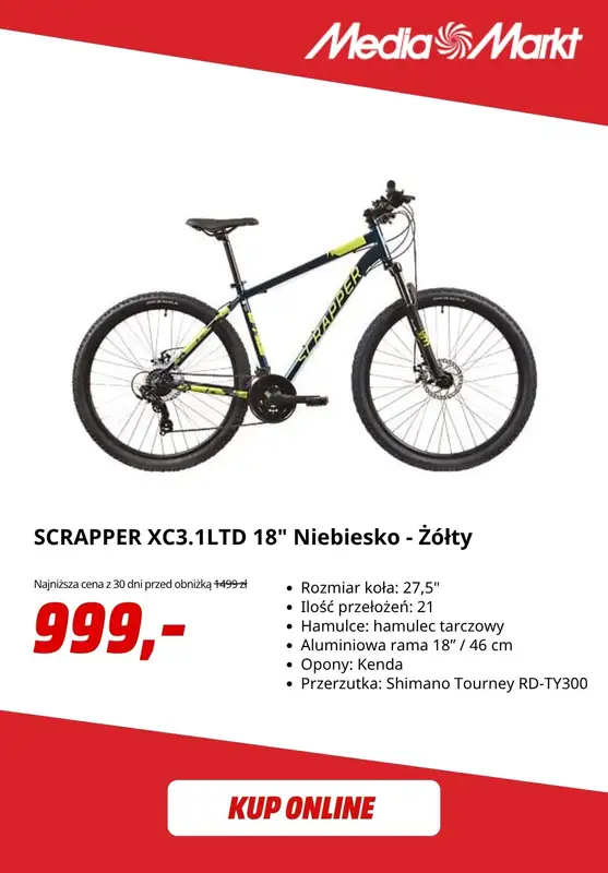 Media Markt - gazetka promocyjna Do -50% na wybrane rowery i hulajnogi od piątku 03.04 do poniedziałku 13.04 - strona 2