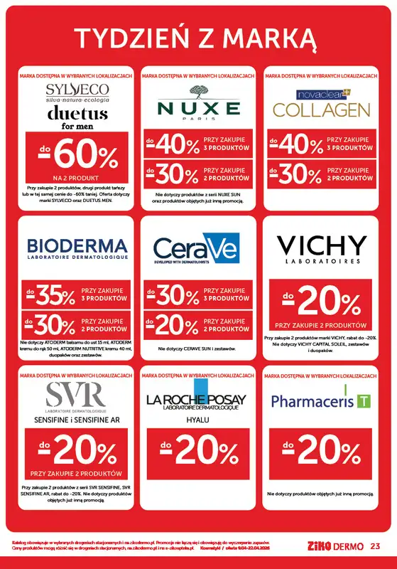 Ziko Dermo - gazetka promocyjna Gazetka Wiosenne hity cenowe od czwartku 09.04 do środy 22.04 - strona 23