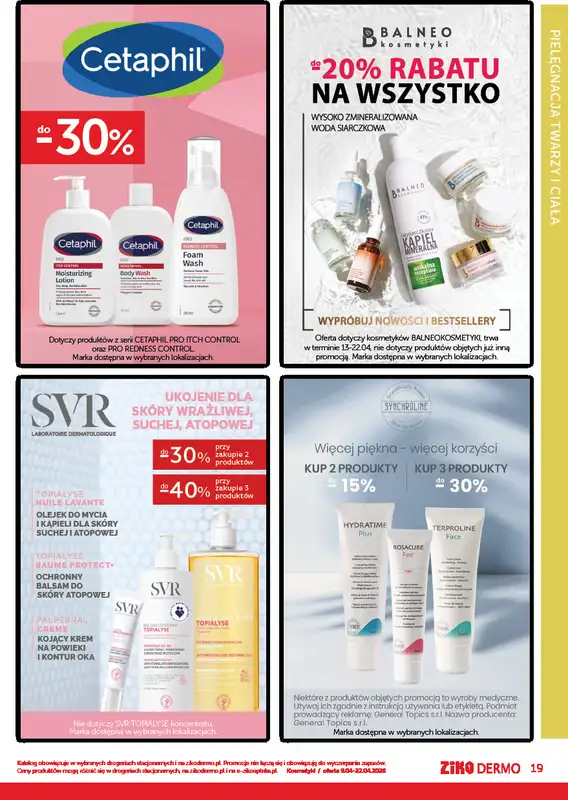 Ziko Dermo - gazetka promocyjna Gazetka Wiosenne hity cenowe od czwartku 09.04 do środy 22.04 - strona 19