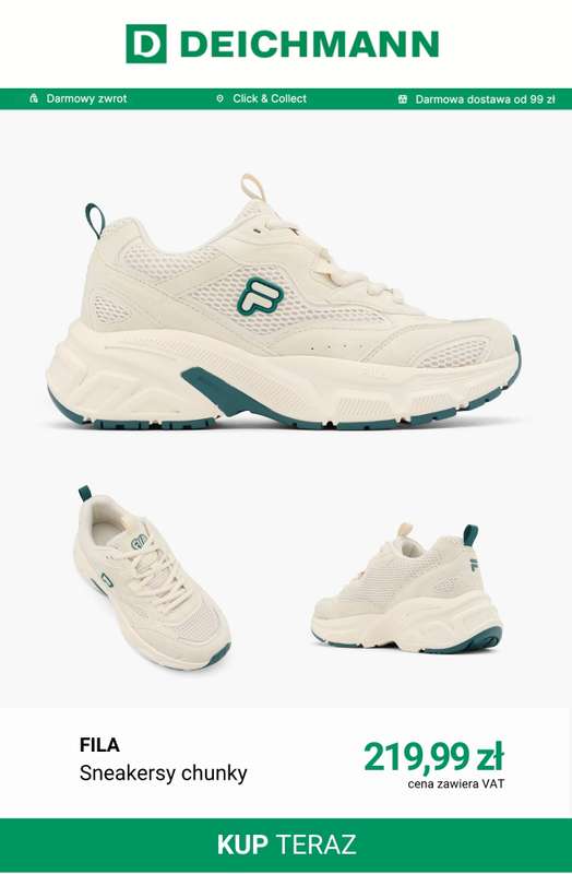 Deichmann - gazetka promocyjna Sneakersy damskie w biegowym stylu od soboty 04.04  - strona 7