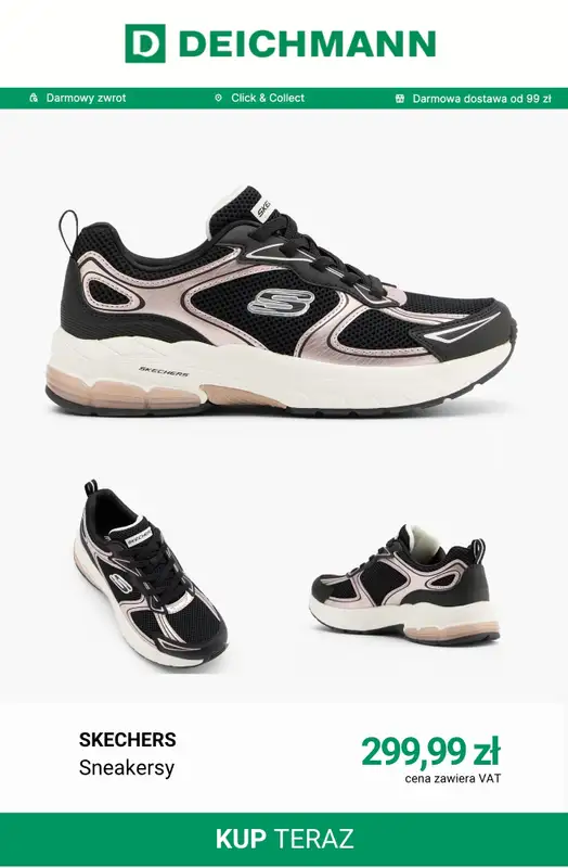 Deichmann - gazetka promocyjna Sneakersy damskie w biegowym stylu od soboty 04.04  - strona 6