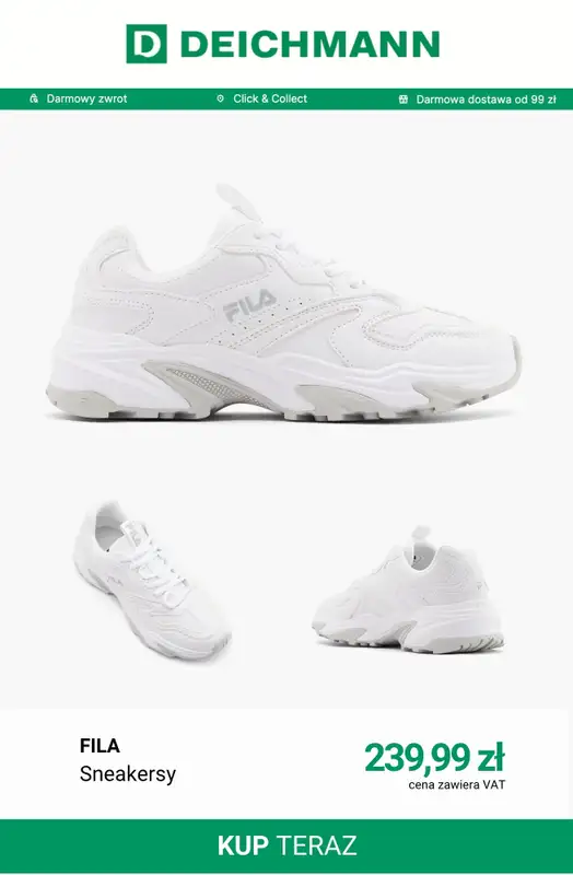 Deichmann - gazetka promocyjna Sneakersy damskie w biegowym stylu od soboty 04.04  - strona 2