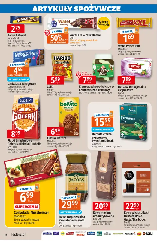 Leclerc - gazetka promocyjna Oferta E.Leclerc od środy 08.04 do soboty 18.04 - strona 18