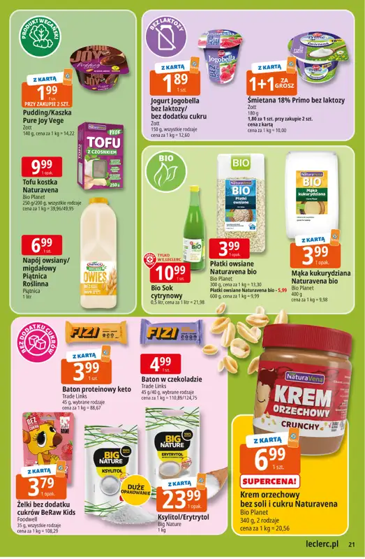 Leclerc - gazetka promocyjna Oferta E.Leclerc od środy 08.04 do soboty 18.04 - strona 21