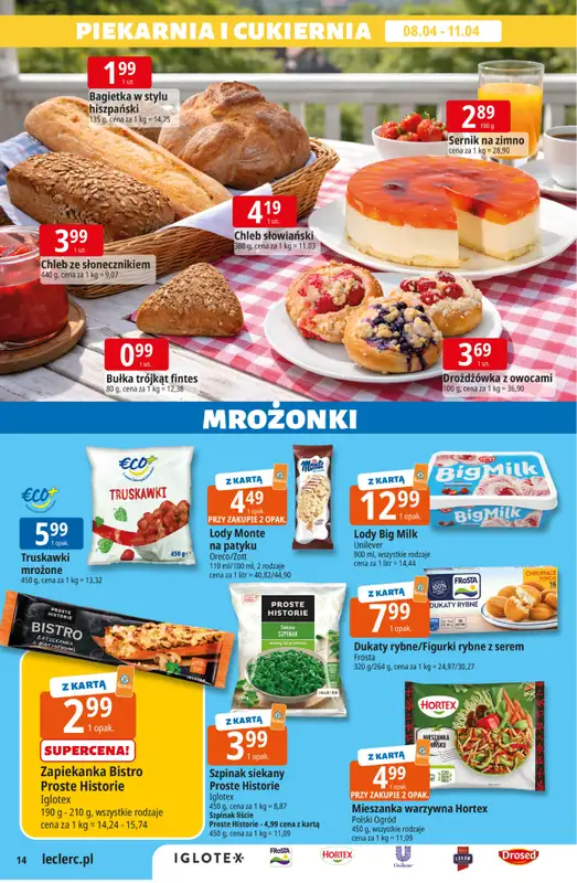 Leclerc - gazetka promocyjna Oferta E.Leclerc od środy 08.04 do soboty 18.04 - strona 14