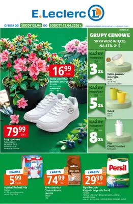 Leclerc - gazetka promocyjna Oferta E.Leclerc od środy 08.04 do soboty 18.04