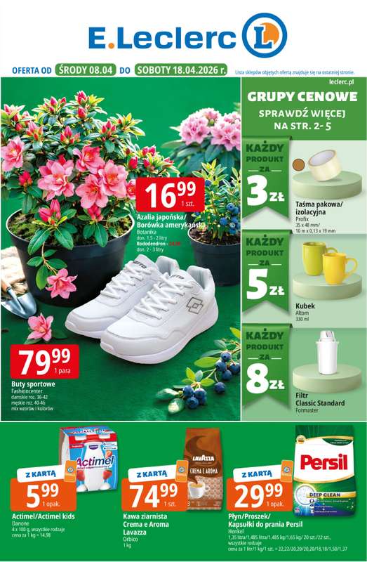 Leclerc - gazetka promocyjna Oferta E.Leclerc od środy 08.04 do soboty 18.04