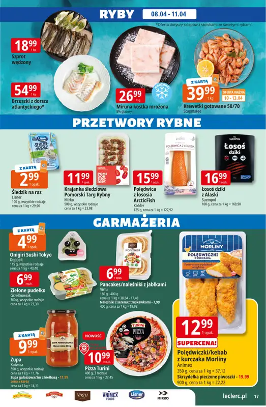 Leclerc - gazetka promocyjna Oferta E.Leclerc od środy 08.04 do soboty 18.04 - strona 17