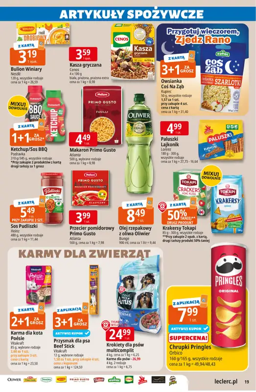 Leclerc - gazetka promocyjna Oferta E.Leclerc od środy 08.04 do soboty 18.04 - strona 19
