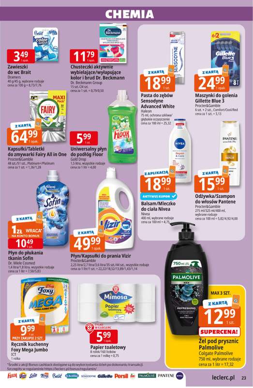 Leclerc - gazetka promocyjna Oferta E.Leclerc od środy 08.04 do soboty 18.04 - strona 23