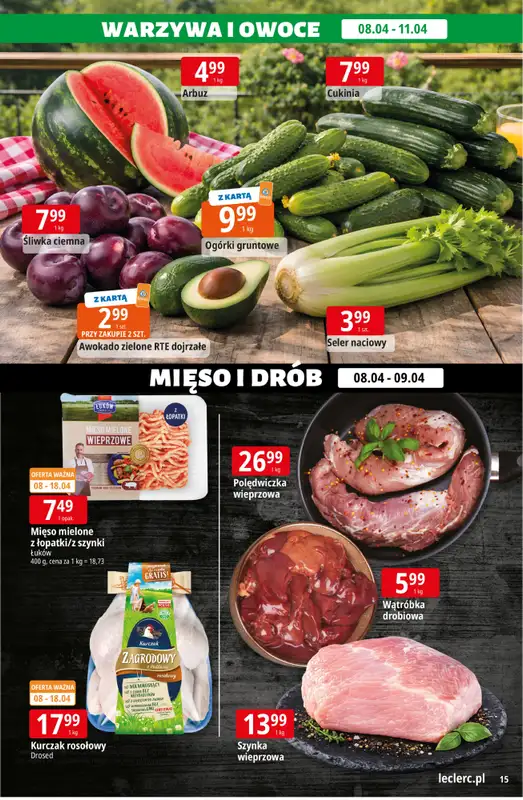 Leclerc - gazetka promocyjna Oferta E.Leclerc od środy 08.04 do soboty 18.04 - strona 15