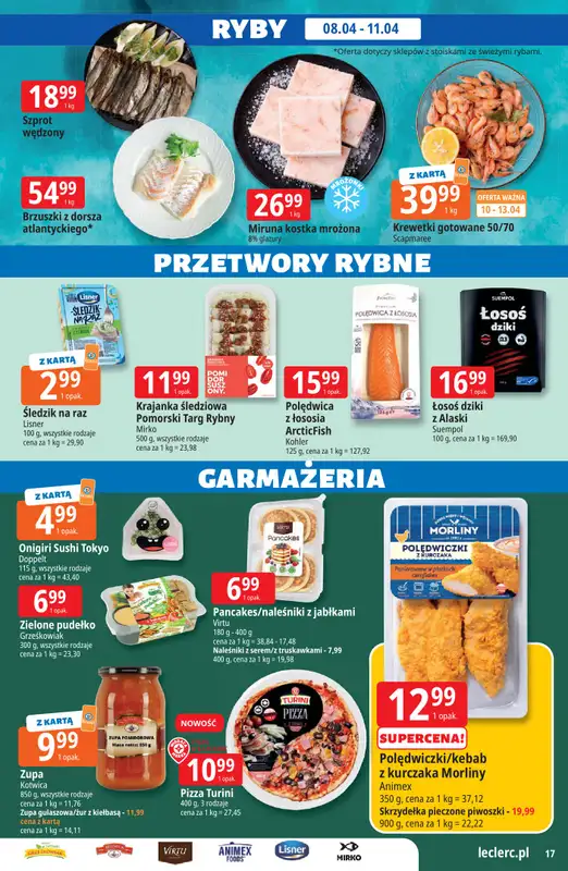 Leclerc - gazetka promocyjna Oferta E.Leclerc od środy 08.04 do soboty 18.04 - strona 17
