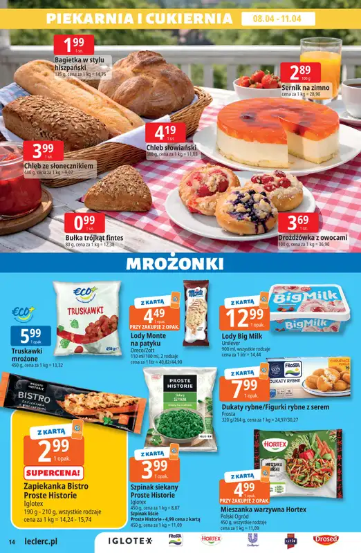 Leclerc - gazetka promocyjna Oferta E.Leclerc od środy 08.04 do soboty 18.04 - strona 14