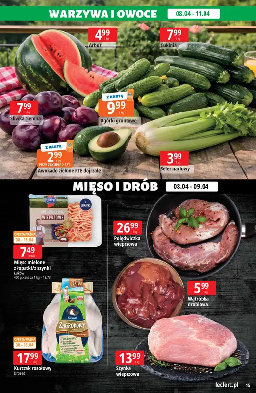 Leclerc - gazetka promocyjna Oferta E.Leclerc od środy 08.04 do soboty 18.04 - strona 15