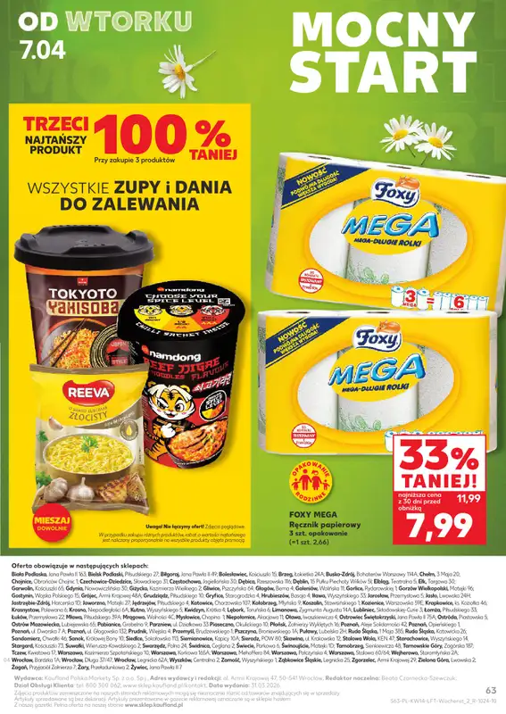Kaufland - gazetka promocyjna Gazetka Tygodnia od czwartku 09.04 do środy 15.04 - strona 63