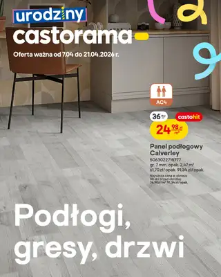 Castorama - gazetka promocyjna Podłogi, gresy, drzwi od wtorku 07.04 do wtorku 21.04