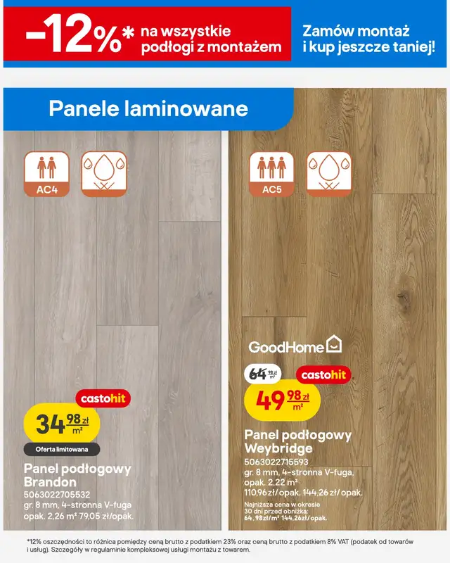Castorama - gazetka promocyjna Podłogi, gresy, drzwi od wtorku 07.04 do wtorku 21.04 - strona 4