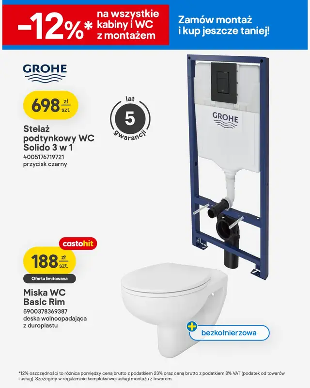 Castorama - gazetka promocyjna Łazienka i kuchnia od wtorku 07.04 do wtorku 21.04 - strona 8