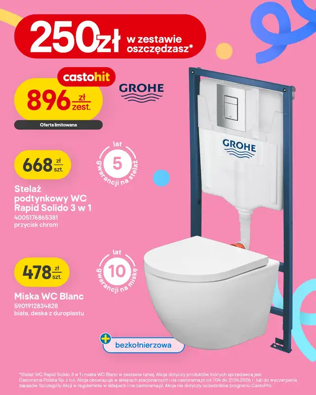 Castorama - gazetka promocyjna Łazienka i kuchnia od wtorku 07.04 do wtorku 21.04 - strona 10
