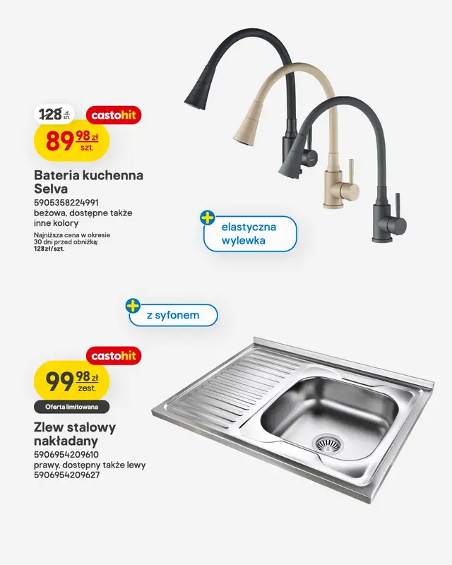 Castorama - gazetka promocyjna Łazienka i kuchnia od wtorku 07.04 do wtorku 21.04 - strona 21