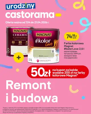 Castorama - gazetka promocyjna Remont i budowa od wtorku 07.04 do wtorku 21.04