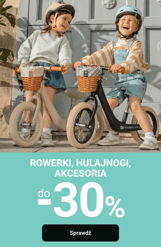 Smyk - gazetka promocyjna Do -30% na rowerki, hulajnogi, akcesoria  