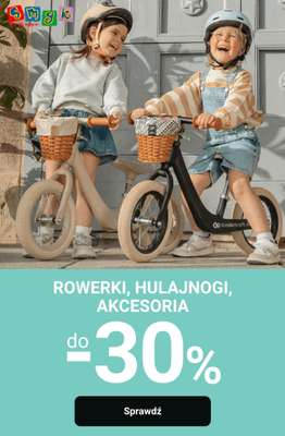 Smyk - gazetka promocyjna Do -30% na rowerki, hulajnogi, akcesoria od piątku 03.04 do poniedziałku 13.04