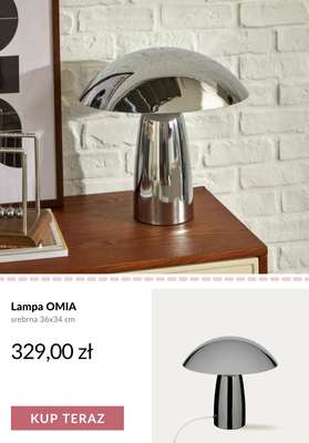Lampa OMIA srebrna 36x34 cm