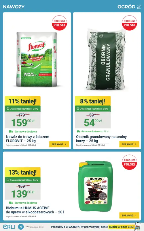 ERLI - gazetka promocyjna Hity do ogrodu i na balkon do – 54%! od poniedziałku 06.04 do niedzieli 12.04 - strona 4