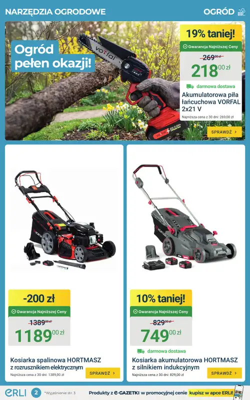 ERLI - gazetka promocyjna Hity do ogrodu i na balkon do – 54%! od poniedziałku 06.04 do niedzieli 12.04 - strona 2
