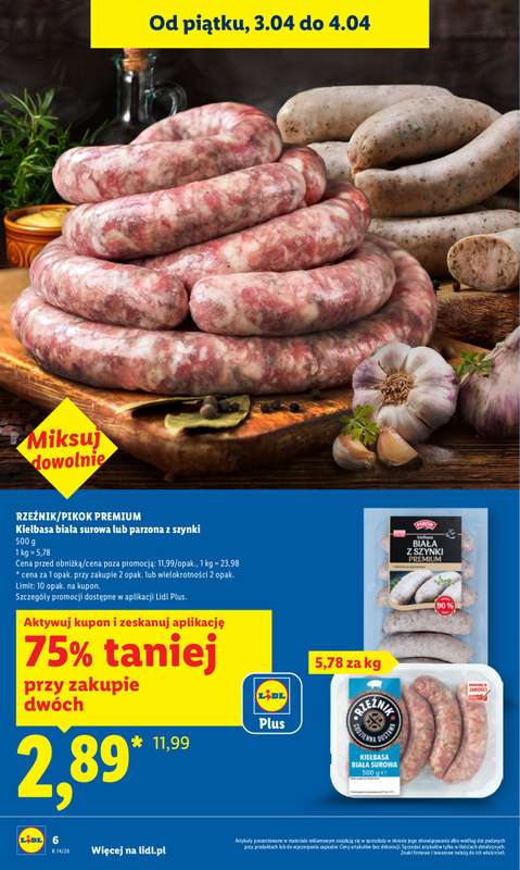 Lidl - gazetka promocyjna Oferta od czwartku od czwartku 02.04 do soboty 04.04 - strona 6