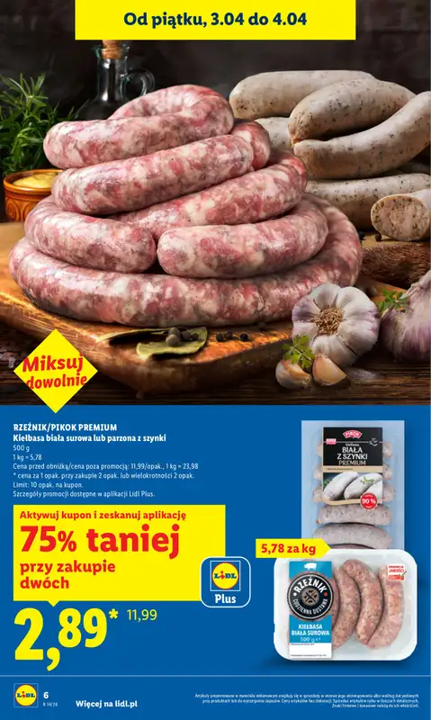 Lidl - gazetka promocyjna Oferta od czwartku od czwartku 02.04 do soboty 04.04 - strona 6