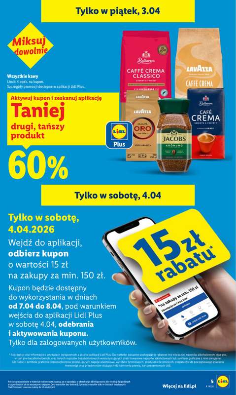 Lidl - gazetka promocyjna Oferta od czwartku od czwartku 02.04 do soboty 04.04 - strona 5