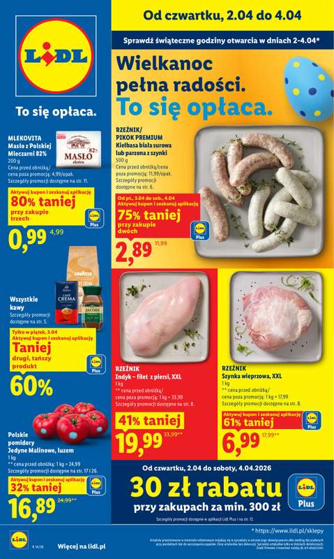 Lidl - gazetka promocyjna Oferta od czwartku od czwartku 02.04 do soboty 04.04