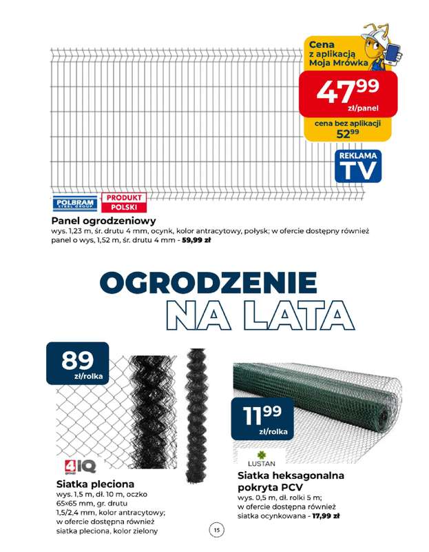 PSB Mrówka - gazetka promocyjna Gazetka od czwartku 09.04 do soboty 18.04 - strona 15