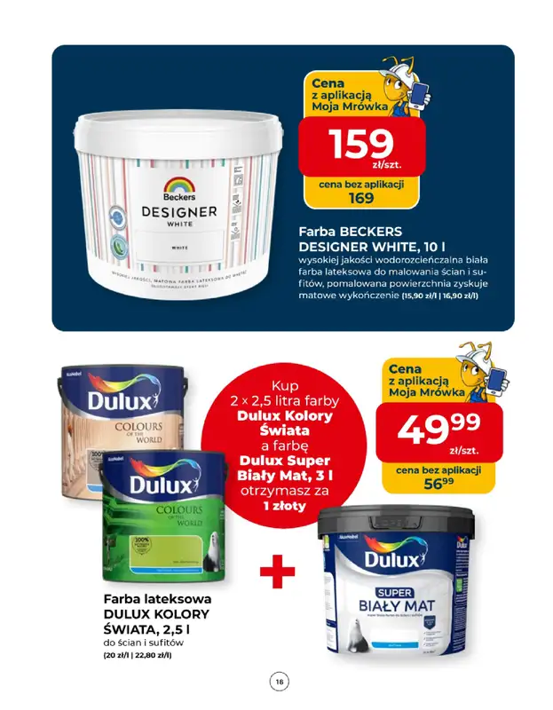 PSB Mrówka - gazetka promocyjna Gazetka od czwartku 09.04 do soboty 18.04 - strona 18