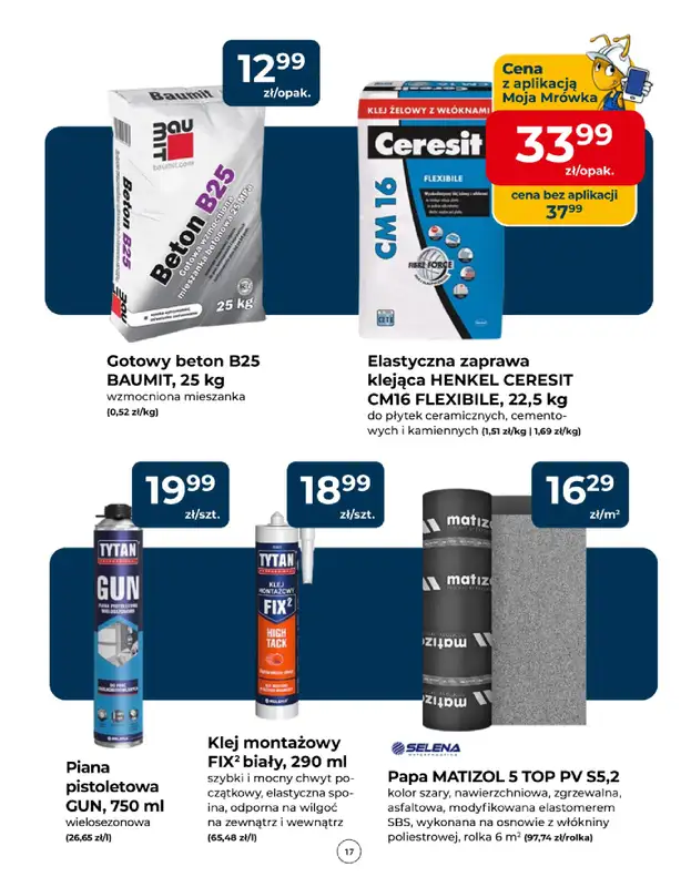 PSB Mrówka - gazetka promocyjna Gazetka od czwartku 09.04 do soboty 18.04 - strona 17