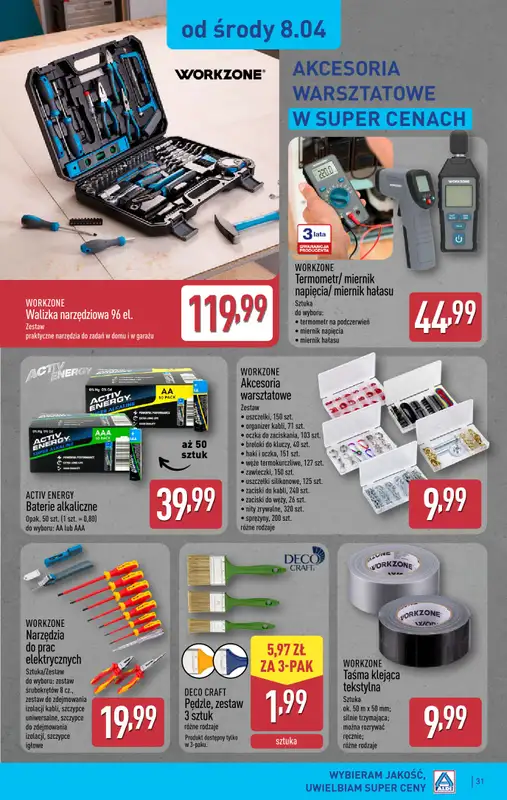 Aldi - gazetka promocyjna Pełny katalog! od wtorku 07.04 do soboty 11.04 - strona 31