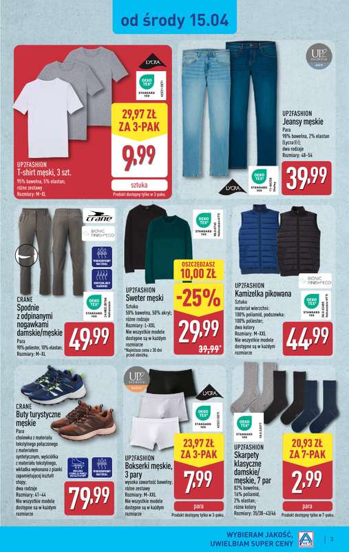 Aldi - gazetka promocyjna Aldi ma to coś! od środy 15.04 do soboty 18.04 - strona 3