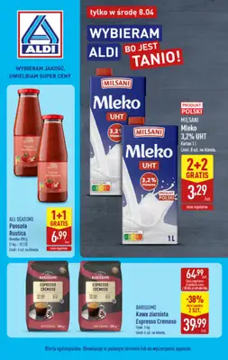 Aldi - gazetka promocyjna Najlepsze oferty na środę w Aldi! od środy 08.04 do środy 08.04