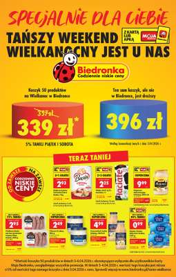 Biedronka - gazetka promocyjna Tańszy weekend Wielkanocny od piątku 03.04 do soboty 04.04