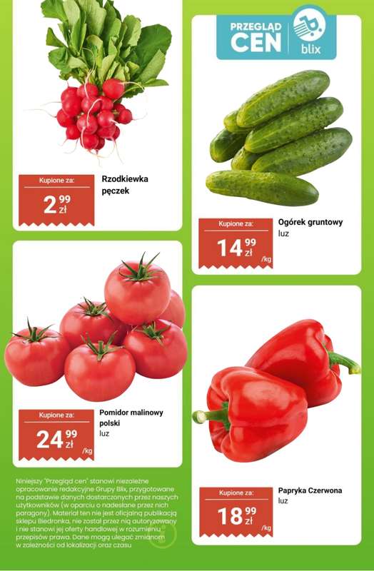 Biedronka - gazetka promocyjna Owoce i warzywa  - przegląd cen i ciekawostki od wtorku 07.04 do soboty 11.04 - strona 5